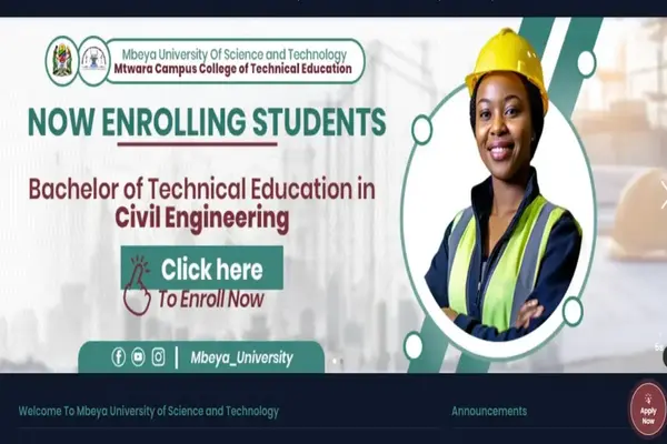 Mbeya University of Science and Technology Admission
